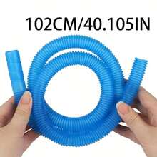 1pc Retractable Dryer Vent Cleaning Hose - Flexible Lint Remover Vacuum Cleaner Attachment, Suitable For Most Vacuums, Laundry Room Vent Cleaning, Dryer Lint Removal | Soft Hose Design | Plastic Material - Blue - View 7