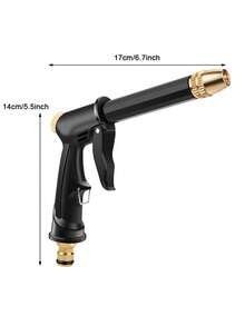 (Rope And Accessories Randomly) 1Pc/1Set Adjustable High Pressure Washer Gun Patterns Car Wash Machine Garden Watering Hose Nozzle Sprinkler Universal Car Washing Kit - Multicolor - View 3