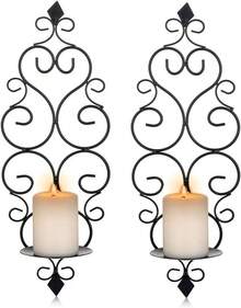 Applique da parete portacandele - 2pz - Visualizzare 10