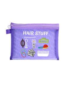 这款“发饰”网眼化妆包饰有发饰图案，多功能化妆包，可收纳发夹、发带等，红色气垫设计，便携易收纳，可作化妆包、护肤包、旅行必备、宿舍用品、新娘礼物、母亲节礼物、生日礼物等。它集化妆收纳、洗漱包、化妆袋、洗漱包、旅行包、度假必备、女性旅行礼物等功能于一体。 - 彩色 - 查看 9