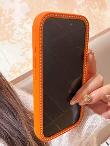 Funda de teléfono transparente con detalles de lujo de 3D Rhinestones, perlas y brillo degradado, compatible con iPhone 17ProMax, 17Pro, 17, 16, 15, 14, 13 Pro Max, amortiguador suave y resistente a golpes - poni - Ver 8