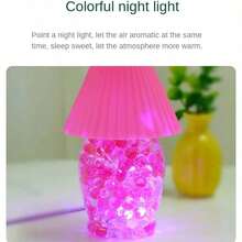 Perlas de cristal con fragancia sólida en botella de gel de colores Color enviado al azar Lámpara de mesa ambientadora creativa Perlas perfumadas transparentes de colores Eliminador de olores para dormitorios y baños Perlas de cristal de gel para eliminar olores en interiores  Ambientador con luz nocturna Difusor de aromaterapia para dormitorio - Color aleatorio - Ver 9