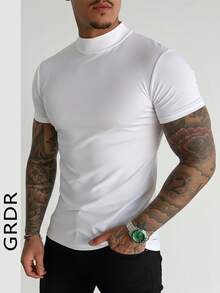 GRDR Men's Summer Short Sleeve Polo Shirt, Suitable For Outdoor Casual Wear - White - View 3