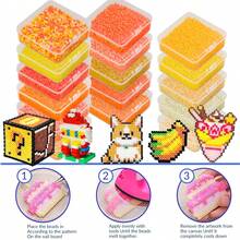 3100颗2.6毫米迷你熔珠像素艺术熔珠DIY高品质手工工艺品 - 拼豆豆 - 查看 1