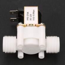 12V G1/2" NC Plastic Electrical Inlet Solenoid Water Valve for Water Dispense - Tamaño: 6,5 x 3,3 x 5,5 cm/2,6 x 1,3 x 2,2 pulgadas - Ver 5