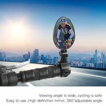 Bicycle Handlebar Review Rear Back View 360 Rotation Mirror for Mountain Road Bikes - Negro - Ver 4