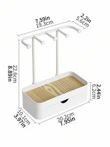 1pc Jewelry Display Stand With Drawer, Desktop Organizer For Bracelets, Necklaces, Rings, Earrings, Home Decor Accessory, Jewelry Organizer, Decorative Item, Jewelry Box, Jewelry Rack,Room Decor - Multicolor - View 13