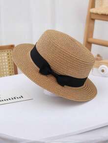 1顶波西米亚风编织爵士帽，适合度假和日常佩戴 - 彩色 - 查看 3