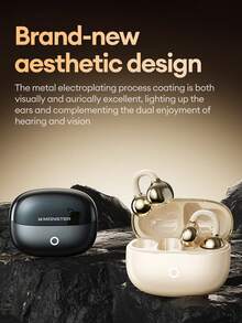 MONSTER D08 优雅商务蓝牙耳机，蓝牙 6.0 立体环绕声，高品质音乐和游戏音效，定向传输，通话清晰，降噪功能，超长续航，适用于智能手机、电脑的无线耳机，礼品之选 - 灰色 - 查看 7