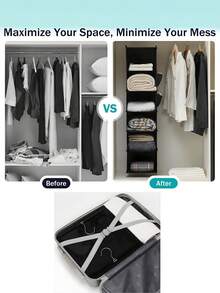 [Delivery Within 2-7 Days In The United States]1-Piece 6-Tier Hanging Wardrobe Storage Rack, Suitable For Bedrooms, Living Rooms, And Multiple Scenarios, Specifically Designed For Closets. This Space-Saving Foldable Clothing Storage Rack Is Ideal For Home And Travel Decor, Holiday Displays, Room Accents, And Everyday Item Organization. Its High-Quality Construction Provides A Convenient Storage Solution. Suitable For Wardrobe Organization, Multi-Tier Hanging Storage, Dust Protection, Suspended Storage, Garment Sorting Bags, Clothing Storage Bags, Foldable Design, Categorized Organization, Hanging Storage Pouches, Washable Fabric, Wardrobe Hanging, Kitchen Wall Mounting, Door/Window Hanging, And Large Capacity. Durable And Long-Lasting, Stain-Resistant And Washable For Easy Cleaning And Drying. Features Strong Load-Bearing Capacity And Sturdy Construction, Making It An Essential Home Storage Solution. - 彩色 - 查看 5