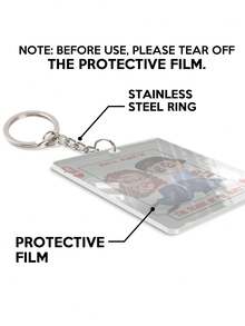 Catygift 定制情侣钥匙扣，个性化卡通情侣插画钥匙扣，情侣主题礼物，情人节礼物，周年纪念礼物，独一无二的个性化情侣钥匙扣，定制卡通钥匙扣 - As Shown - 查看 6