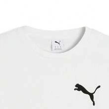 Puma Men's PREMIUM ESSENTIALS Short Sleeve Knit Crew Neck T-Shirt 63777502 - Black and White - View 2