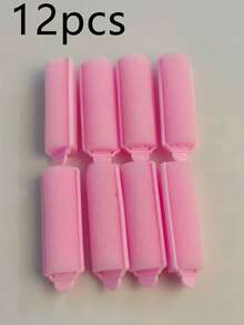 Juego de 12 piezas, rizadores de cabello sin calor, rodillos de espuma para ondas grandes, juego de rizado sin calor para personas perezosas, diseñado para rizar sin calor, varillas de rizado sin plancha, herramientas de peinado con marco de esponja, rizadores de ondas grandes, rizadores para dormir, anillos de rizado de varios diámetros, diseñado para uso nocturno, perfecto para cabello medio y corto, creando rizos suaves y ondulados. - Multicolor - Ver 14