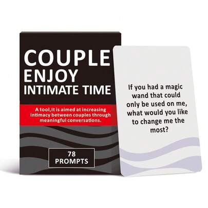HEART BRIDGE 1pc Intimate Moments Couples Card Game, Tabletop Game For Date Night, Emotional Connection & Conversation Starters, Best Valentine's Day/Halloween/Christmas Gift For Partner, Suitable For Romantic Evenings, 78 Cards