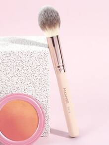 MAANGE 1pc Professional Face Makeup Brush Blush Brush Loose Powder Brush Makeup Tools Doundation Brush For Liquid Makeup For Daily Makeup On Face Travel Makeup Brush,Gift For Women & Girl - Apricot - View 4