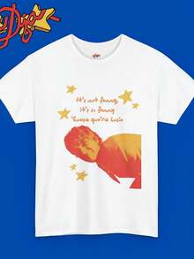 Djo The Crux Basic Being Basic Lyrics T-Shirt  Album Art Graphic Tee - trắng - Xem 1