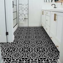 10 adesivi per piastrelle da pavimento, stacca e attacca, adesivi per piastrelle da cucina, 20 x 20 cm, adesivi per metropolitana, PVC autoadesivo, adatti per pavimenti, camere da letto, bagni, lavanderie, decorazioni per caminetti - 10Pcs - Visualizzare 4