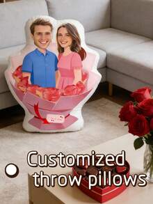 Cojín personalizado con foto, cojín con foto de pareja, regalo del Día de San Valentín - Subir personalización de imagen - Ver 5