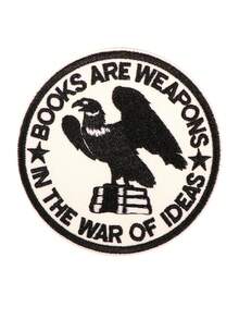 1pc Black & White Book Embroidered Iron-On Patch, Suitable For Sweatshirts - A - View 10