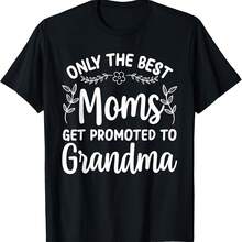 Camiseta de abuela para mujeres: Mamá ascendida a abuela - Negro-4 - Ver 1