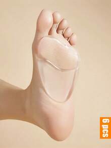 2-10pcs Silicone Self-Adhesive Metatarsal Pads. Anti-Slip Forefoot Cushions, Comfortable High Heel Insoles, Forefoot Pads, Soft Gel Insoles For Men And Women - 6D - View 17