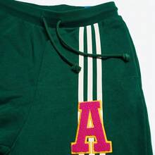 Adidas Women's Knit Casual Drawstring Jogger Pants, IC5240, Spring/Autumn - Green - View 2