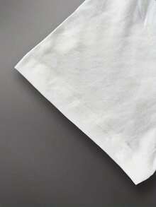 Summer Tops2026Women's Spicy Margarita Pattern T-Shirt - White Shirt With Red Letters - Stretchy Casual Summer Top, Suitable For Beach, Party, And Daily Wear - Machine Washable Non-Transparent Beach T-Shirt, Party Outfit, Fun Designsummer Clothes Washed Cotton - 白色 - 查看 3