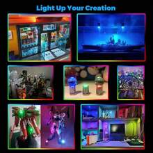 10/50 Uds bombillas LED en miniatura luces de repuesto bombillas operadas por batería iluminación luminosa decoración hecha a mano linterna de Camping IMC8 - Blanco - Ver 7