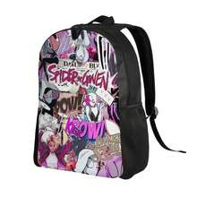 S-Spider-Gwen Simple And Streamlined Single-Layer Backpack |   An Easygoing Companion For School, Daily Walks, Or Light Travel Packing |   Fashion Style, Hand Wash Or Professional Dry Clean - Black - View 4