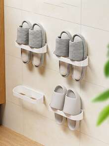 2件套多功能壁挂式收纳架，可作化妆品收纳架、雨伞架、厨房置物架、浴室置物架、办公学习用品收纳架，家居必备，精美礼品 - 彩色 - 查看 8