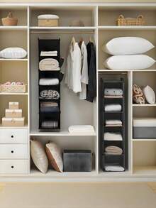 [Delivery Within 2-7 Days In The United States]1-Piece 6-Tier Hanging Wardrobe Storage Rack, Suitable For Bedrooms, Living Rooms, And Multiple Scenarios, Specifically Designed For Closets. This Space-Saving Foldable Clothing Storage Rack Is Ideal For Home And Travel Decor, Holiday Displays, Room Accents, And Everyday Item Organization. Its High-Quality Construction Provides A Convenient Storage Solution. Suitable For Wardrobe Organization, Multi-Tier Hanging Storage, Dust Protection, Suspended Storage, Garment Sorting Bags, Clothing Storage Bags, Foldable Design, Categorized Organization, Hanging Storage Pouches, Washable Fabric, Wardrobe Hanging, Kitchen Wall Mounting, Door/Window Hanging, And Large Capacity. Durable And Long-Lasting, Stain-Resistant And Washable For Easy Cleaning And Drying. Features Strong Load-Bearing Capacity And Sturdy Construction, Making It An Essential Home Storage Solution. - 彩色 - 查看 10