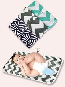 1pc / Pattern Optional Baby Diaper Changing Pad, Portable Diaper Mat For Baby Outings, All Season Breathable Washable Waterproof Mat - Multicolor - View 6