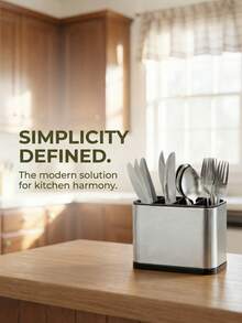 Multi-Functional Cutlery Storage Box Features A Four-Compartment Design, Specifically Designed For Organizing Cutlery, Knives, Forks, And Other Utensils. It Includes Drainage And Drying Functions To Ensure Cutlery Remains Clean And Hygienic, Making It An Ideal Choice For Kitchen Organization. This Is A Practical Kitchen Essential. - Giá đựng dao nĩa bạc bán chạy nhất - Xem 1