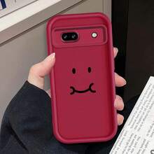 おもしろい顔のハンドルの Pixel 9 8 7 8A 7a Pro XLを使うアイラダー電話ケースカバー ギフト Pixel 8A、9A、10  11/12/13/14/15/15pro/15 Plus/15 Promax/11pro/12pro/13pro/14pro/12mini/13mini/11promax/12promax/13promax/14promax/14plus/5 - ブルゴーニュ1 - チェックする 2