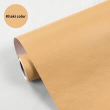 1卷自粘皮革修补贴，即撕即贴，荔枝纹理，宽17.7英寸/11.8英寸/9.84英寸，自粘防水可移除修补贴纸，DIY乙烯基贴纸，适用于沙发、椅子、家具、皮革床翻新、橱柜、汽车座椅、手提包皮革修补和装饰 - 黑色/深棕色/米白色/米色/橙色 - 荔枝紋 - 查看 55