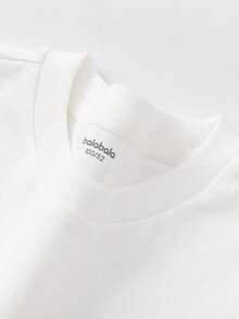 Balabala Unisex Short Sleeve T-Shirt, Classic Round Neck, Breathable Quick-Dry Fabric, Comfortable For Summer Wear - Original White - View 9