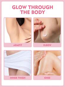 6/3/1支装胶原蛋白亮白霜，护肤，身体美白霜，蕴含胶原蛋白、烟酰胺和维生素E，身体美白霜，腋下和私处美白霜，深层滋养，柔滑肌肤，改善干燥粗糙，收缩毛孔，紧致肌肤，美白，不油腻，质地柔软 - 嫩白霜 - 查看 5