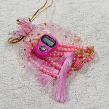 1011 Bolsa de caramelos talla grande reciente, Contador electrónico manual, Contador LED, Anillo contador de dedos con botón, Anillo contador, Contador de recuento, Esencial para Dubái, Oriente Medio, Oración musulmana - Multicolor - Ver 4