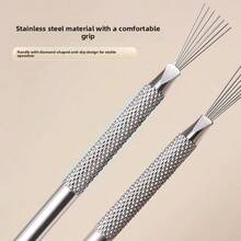 Seven-Needle Pen Multi-Functional Nail Art Bratti Texture Brush, Wire-Drawing, Line-Drawing, Dot-Painting Pen, Professional Tools For Nail Salons - Multicolor - View 7