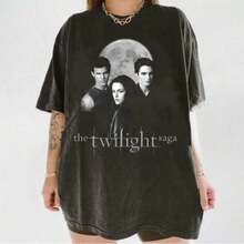 Vintage Twilight Shirt, Retro Twilight Merch T-Shirt, Gift For Book Lover Twilight Saga, Vampires Wo - 黑色 - 查看 1