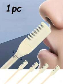 1/5/10/20 套鼻毛和耳毛修剪器，易于清洁，可同时用于去除鼻毛/耳毛，360 度旋转设计，男女通用 - 白色 - 查看 9