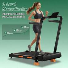 CURSOR FITNESS 3 In 1 Walking Pad With 15% Incline, 6.3MPH Treadmill For Home Use With Incline, LED Display, 2.5 HP Quiet Small Walking Machine For Home And Office, Maximum User Weight 300Lbs. - View 8