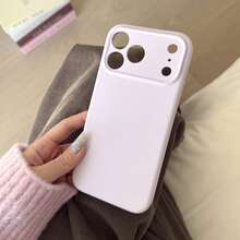 Ốp lưng điện thoại mềm màu tím, đơn giản, chống rơi vỡ, tương thích với iPhone 17 Pro Max/17 Pro/17/16 Pro Max/16 Pro/16/16 Plus/15/15 Pro Max/15 Pro/15 Plus/11/12/13/14 Pro Max/11 Pro/11 Pro Max/12 Pro/12 Pro Max/13 Pro/13 Pro Max/14 Pro/14 Pro Max/14 Plus, thiết kế sáng tạo dành cho cả nam và nữ. - Purple All-in-One - Phiên bản nâng cấp - Xem 3