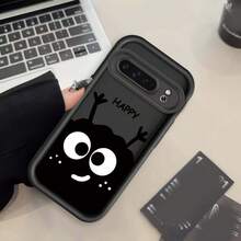 かわいい黒い炭翡翠のスマホケース、 Pixel 7、7A、8、8A、9、XL Pro、5Gを使う、アイラダー払いき、マットブラックとホワイトのソフトTPU耐衝撃性カバー。 گوグルピクセル8A、9A、10、 11/12/13/14/15/15プロ/15プラス/15プロマックス/11プロ/12プロ/13プロ/14プロ/12ミニ/13ミニ/11プロマックス/12プロマックス/13プロマックス/14プロマックス/14プラス/5 - 黒1 - チェックする 2