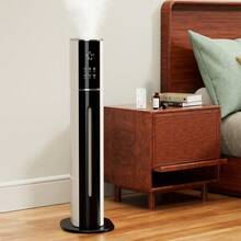 Quiet 9-Liter Humidifier, 3-Speed Ultrasonic Humidifier With Cool Mist - White - View 9