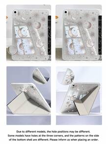 这款日月星辰图案平板电脑保护套兼容 MacBook Air 11 英寸 M3 2025 / M2 2024、第五代 MacBook Air 2022、(A16) 11 英寸第十一代 2025，也兼容三星 Galaxy Tab 和 Kindle Paperwhite 第十二代 2024。透明背壳，时尚图案保护套，支持自动睡眠/唤醒功能，配备气囊保护，适合作为礼物或办公用品。 - 彩色 - 查看 7