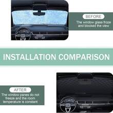 1pc 2026 Upgraded Car Snow Cover, Suitable For Icy And Snowy Weather, Effectively Prevents Icing And Dust, Fits Sedans And SUVs - With Rearview Mirror - View 8