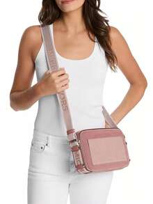 Michael Kors MAEVE Women's Small Crossbody Bag, Zipper Closure Shoulder Bag With Wide Strap - Pink - View 2