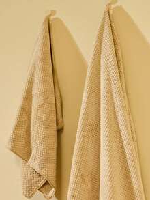 Cirelle 1/2 piezas Toalla de felpa de coral ligera con estampado de piña, toalla suave y absorbente de secado rápido para baño, hotel, gimnasio, viaje, regalo, salón, deportes, exterior, playa, escuela, regreso a la escuela, accesorios de viaje, artículos esenciales para el hogar - Caqui - Ver 3