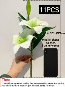 1/2 Stück künstliche Lilien Blume, Deko Blume für Schlafzimmer, Wohnzimmer, Kommode, Hochzeit, Braut Kulisse, Strauß, Anstecker, Bogen, Party, Geschenk, Weihnachten, Halloween - Verschiedenfarbig - Übersicht 20